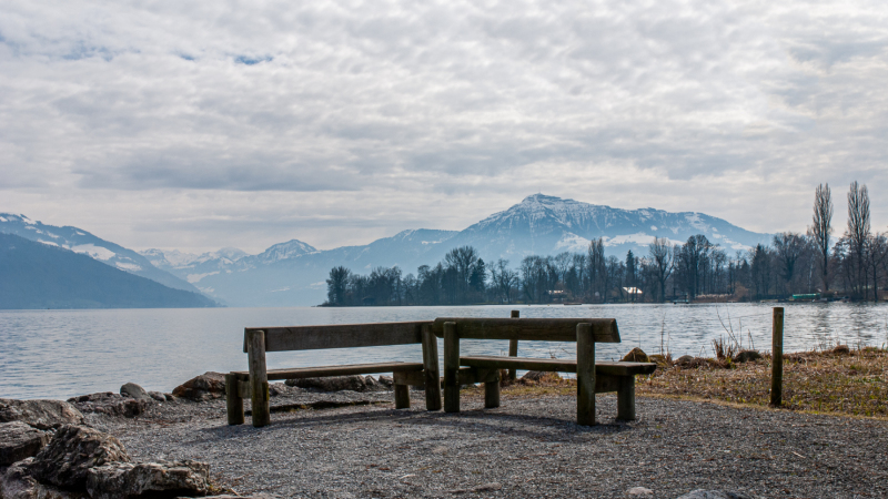 Cham - mit Blick auf Zugersee und Rigi