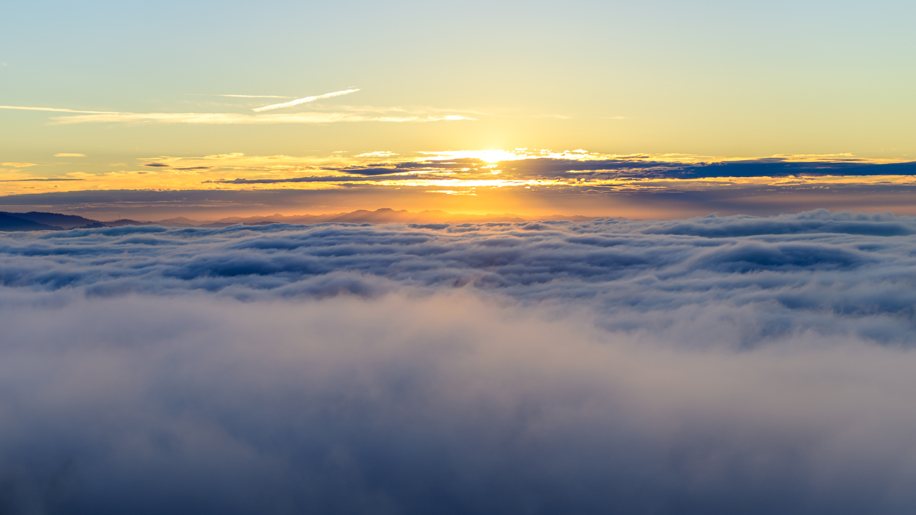 Unten Nebel, oben Klar